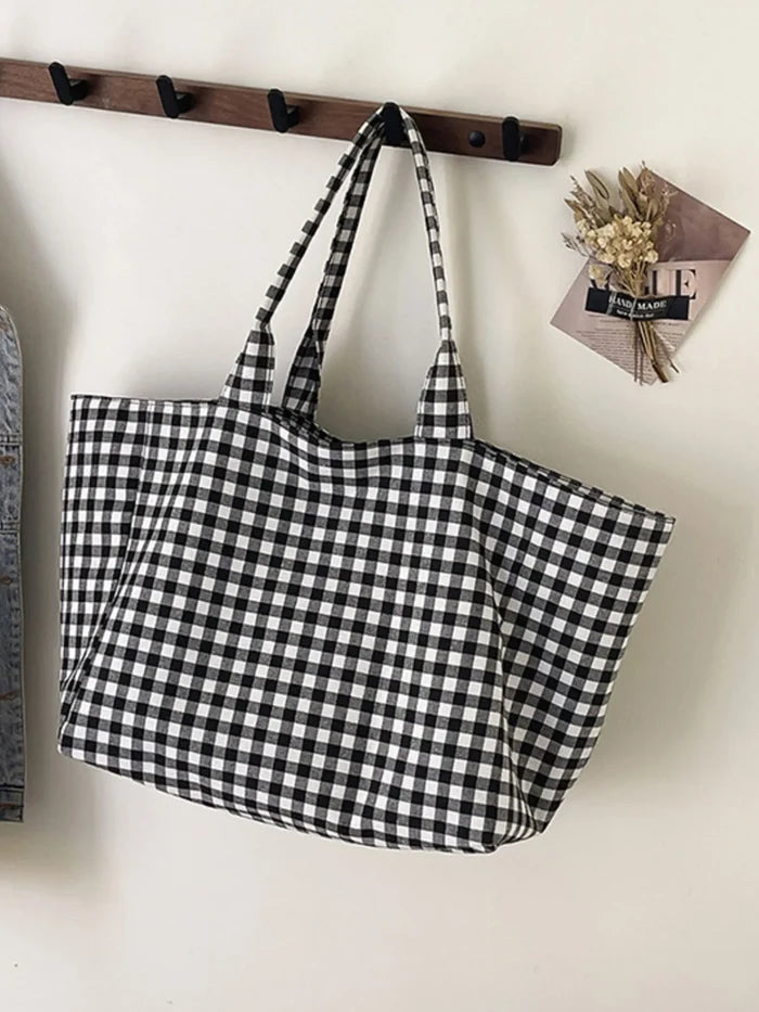 Classic Plaid Tote Bag