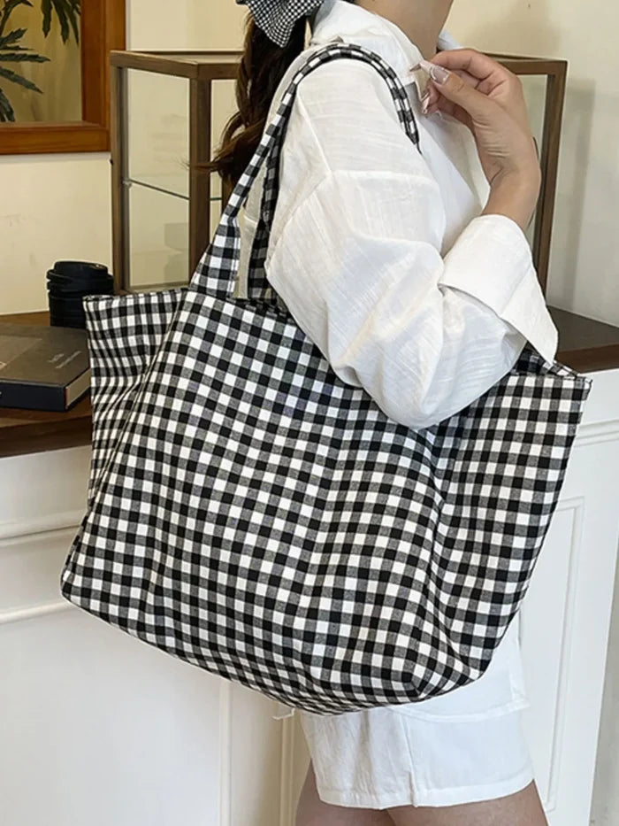 Classic Plaid Tote Bag