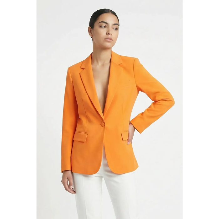 Classic Single Button Tailored Blazer - Greige Goods
