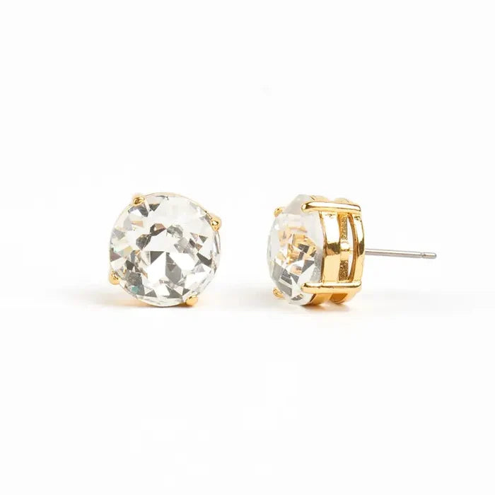 Cleo Crystal Earrings - Greige Goods