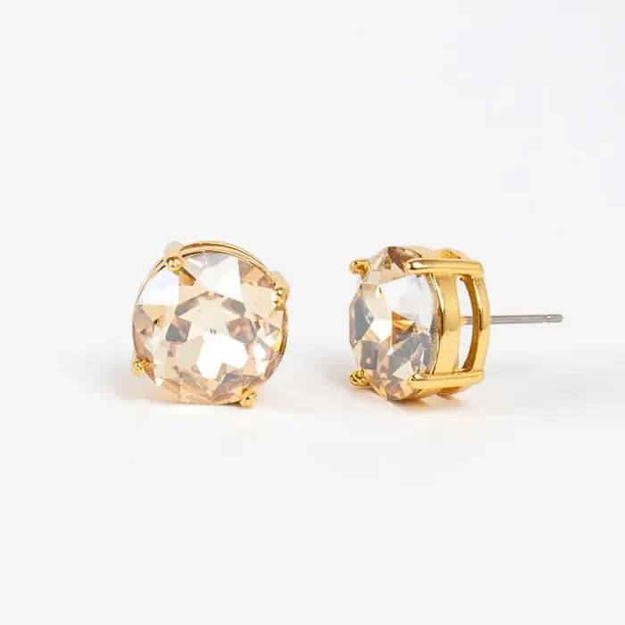 Cleo Crystal Earrings - Greige Goods