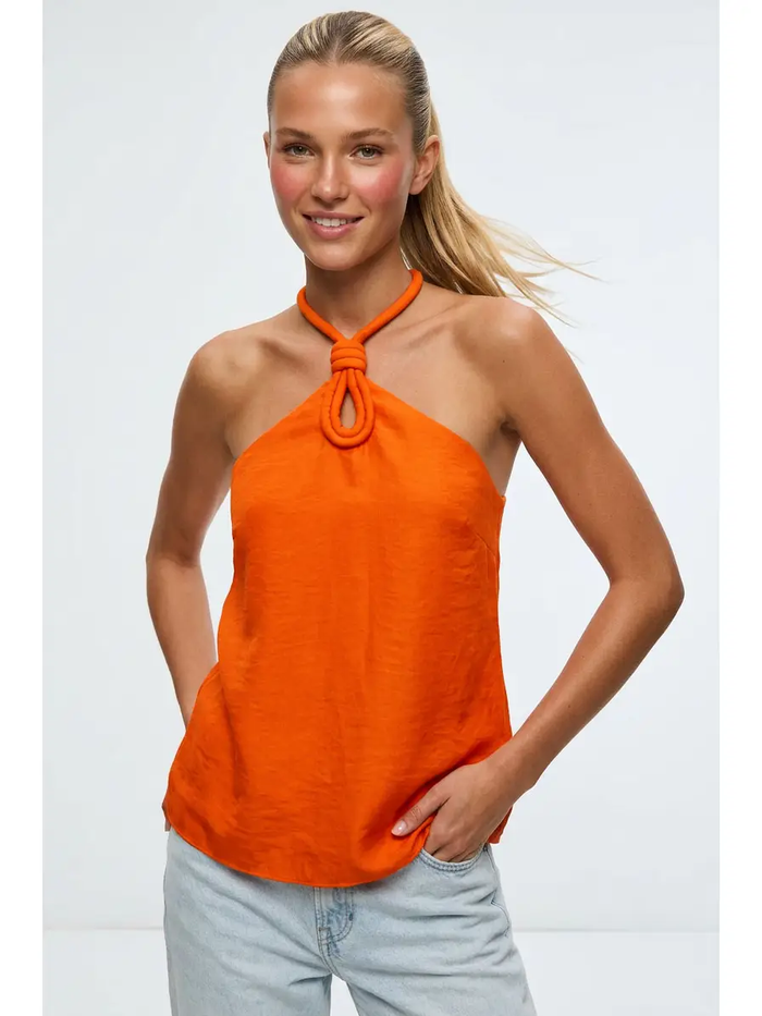 Cord Sleeveless Top - Greige Goods