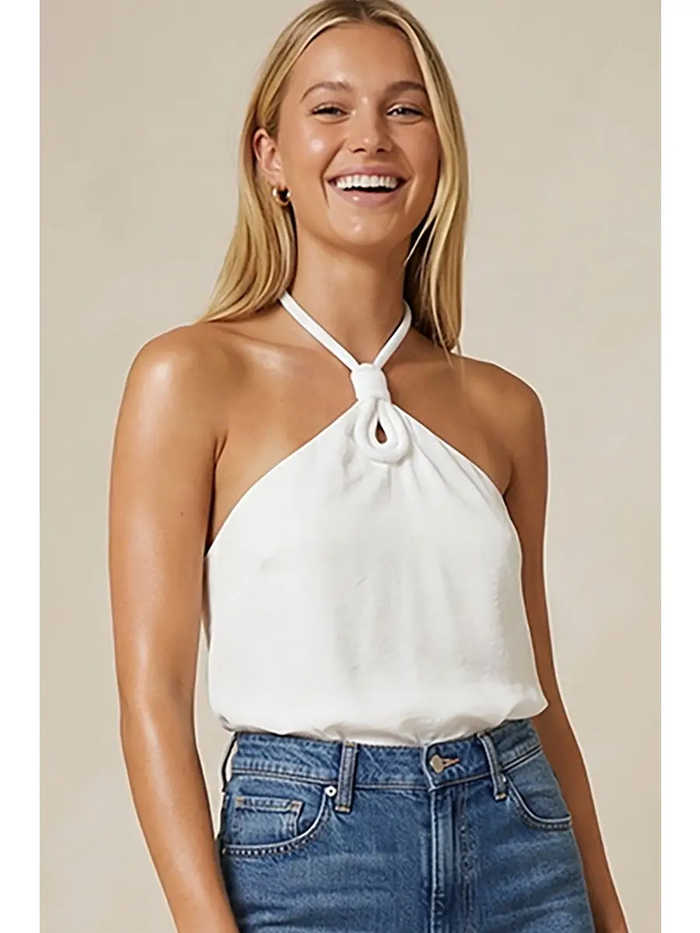 Cord Sleeveless Top - Greige Goods