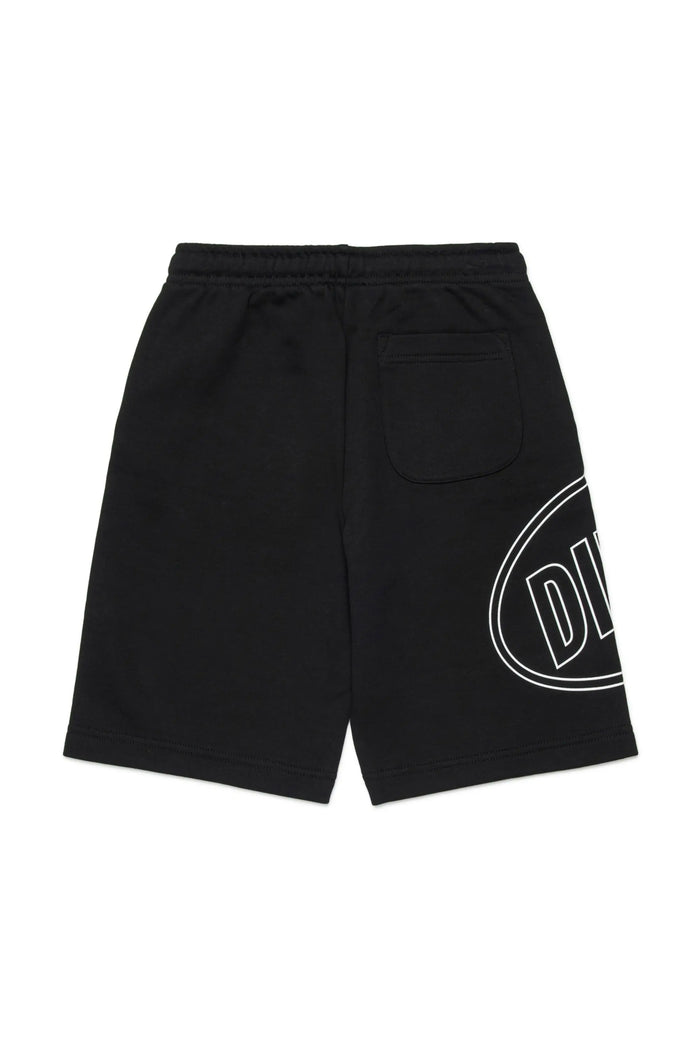 Cotton bermudas with maxi print