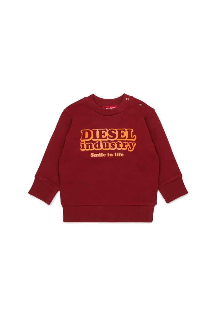 Cotton sweatshirt with Diesel Industry print