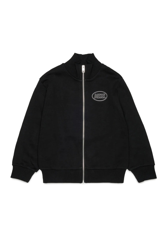 Cotton sweatshirt with logo print