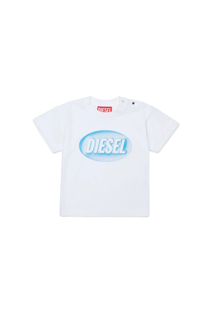 Cotton T-shirt with logo print