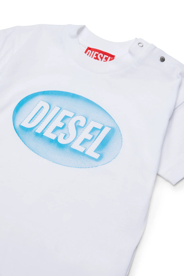 Cotton T-shirt with logo print