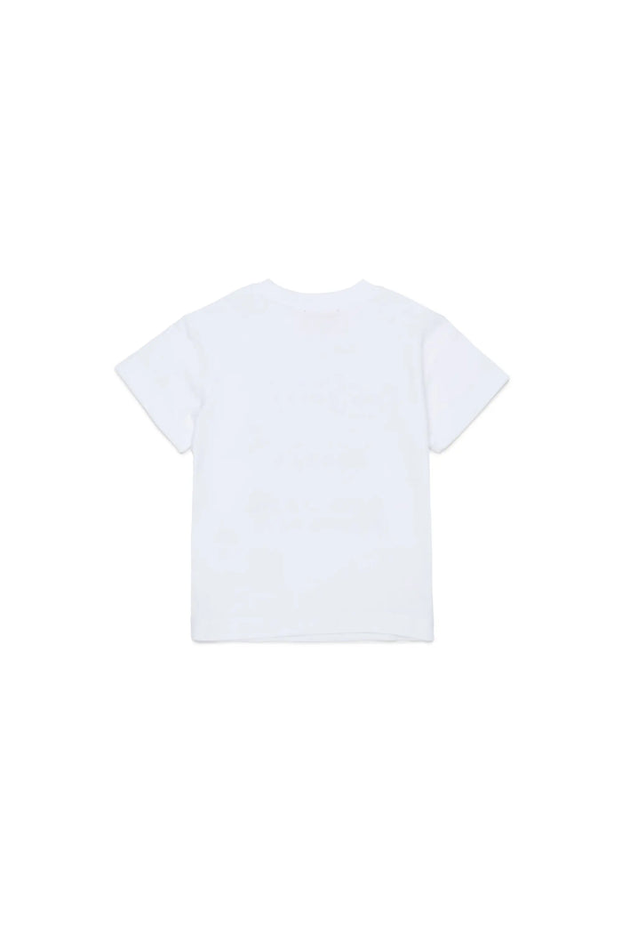 Cotton T-shirt with slogan print