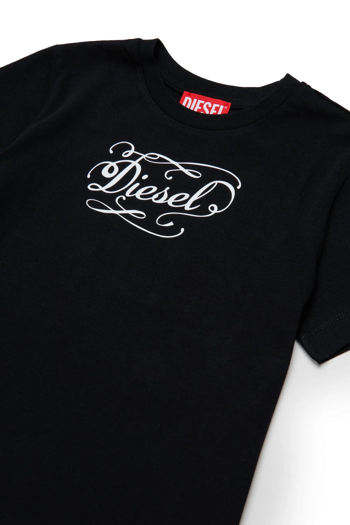 Cotton T-shirt with whimsical logo print