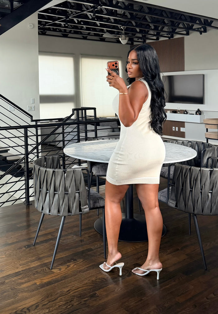 Cream polo dress