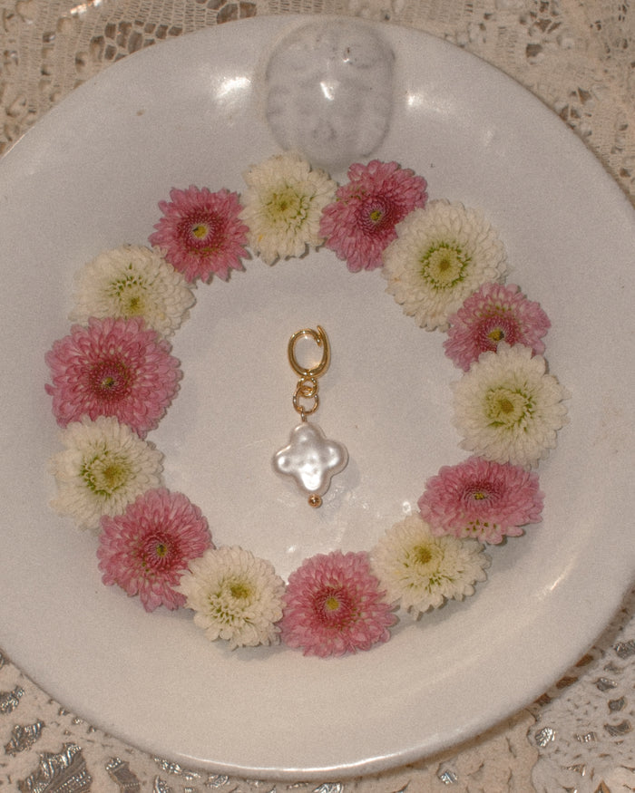 Cross Pearl Charm