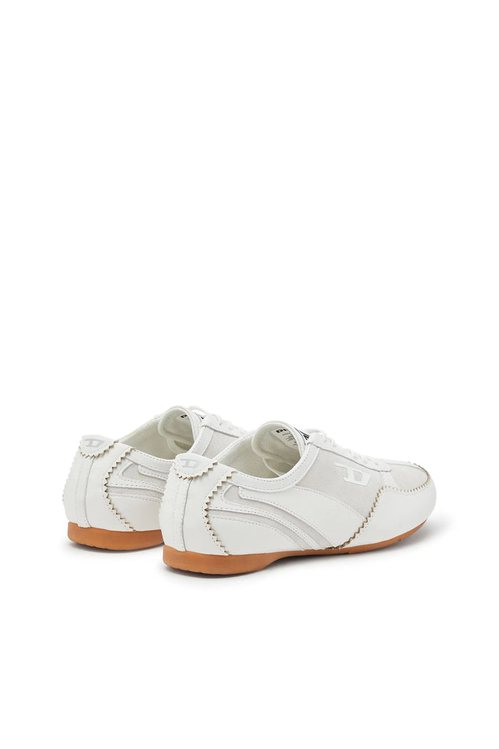 D-Mile-Flat sneakers in leather and suede
