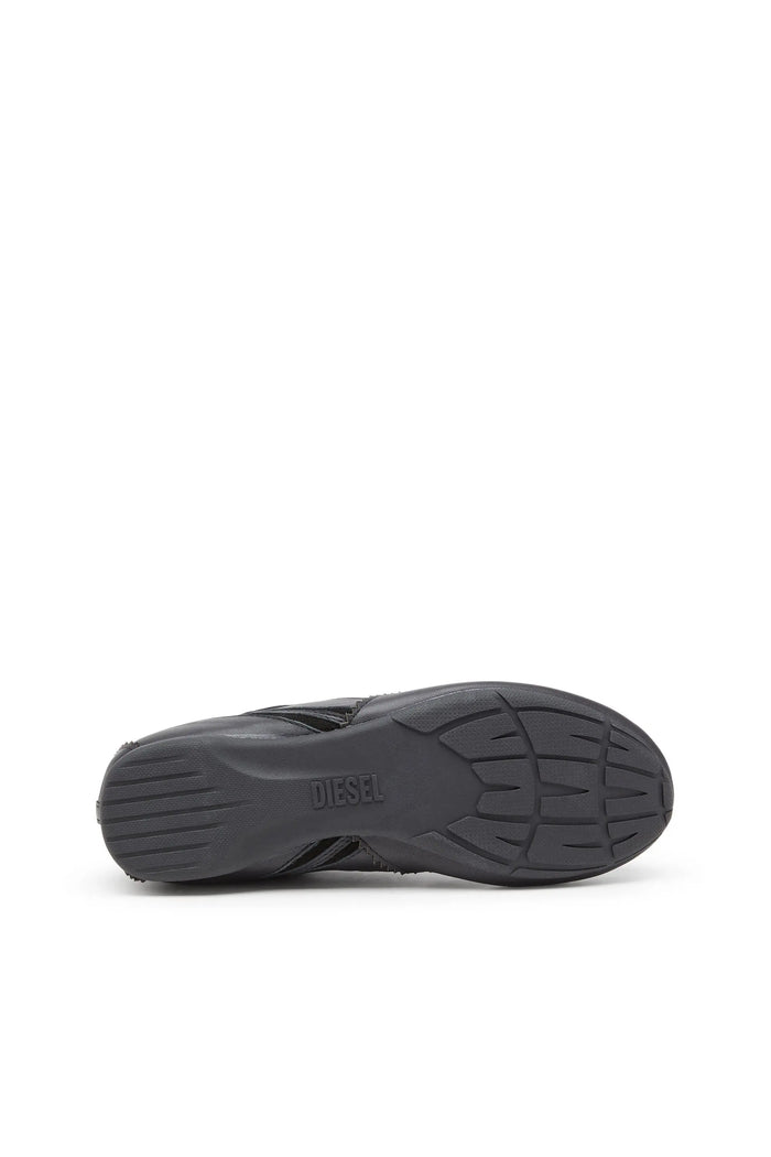 D-Mile-Flat sneakers in leather and suede