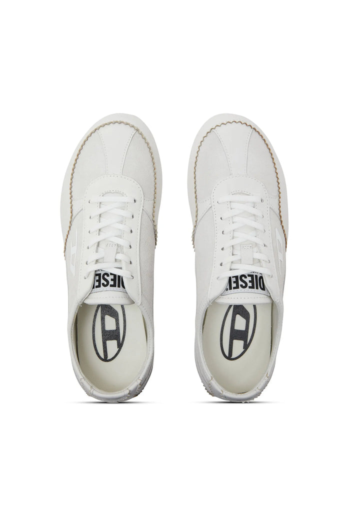 D-Mile-Flat sneakers in leather and suede