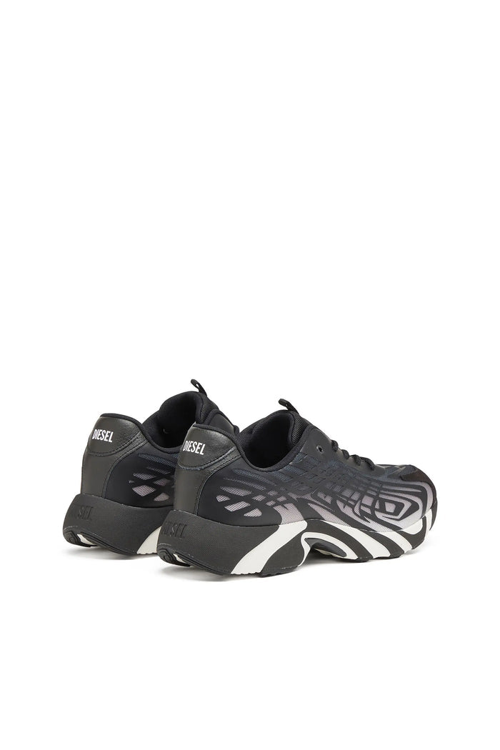 D-Vit-Sneakers in striped dégradé mesh