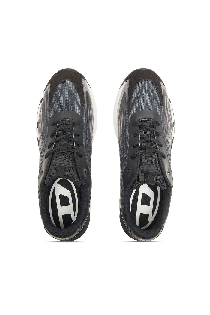 D-Vit-Sneakers in striped dégradé mesh