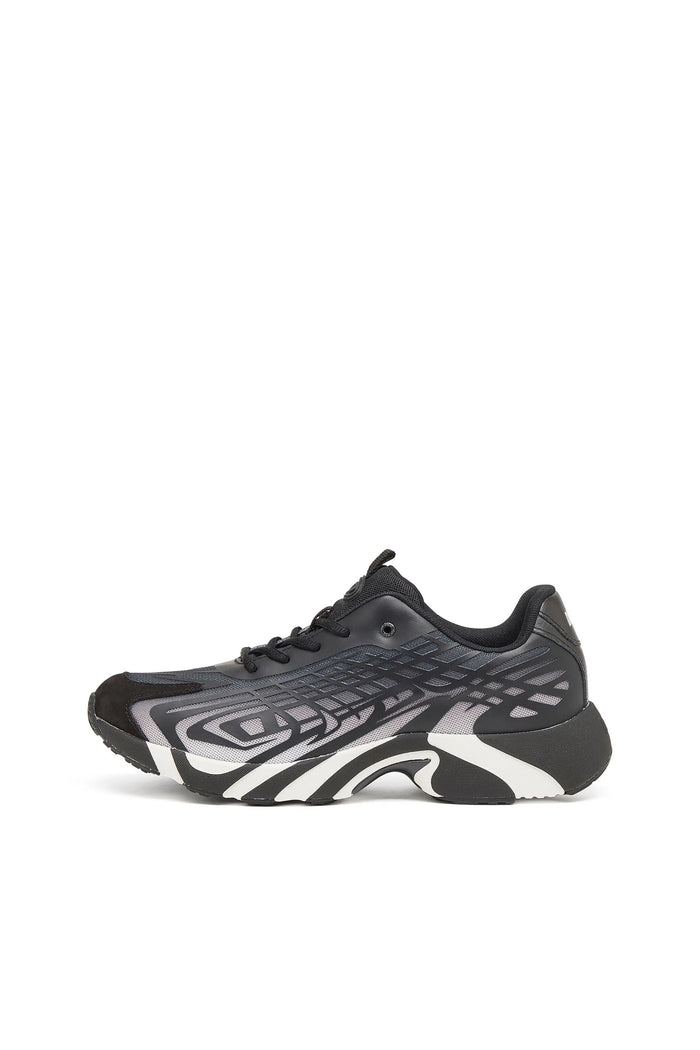 D-Vit-Sneakers in striped dégradé mesh