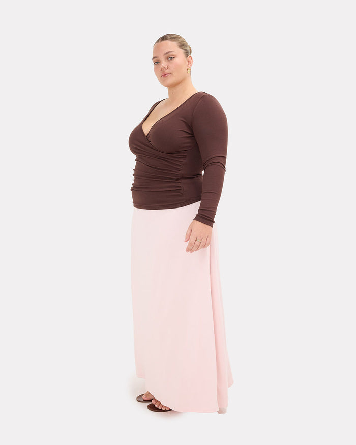 Dakota Top in Chocolate | Maternity Friendly Fashion | The Lullaby Club