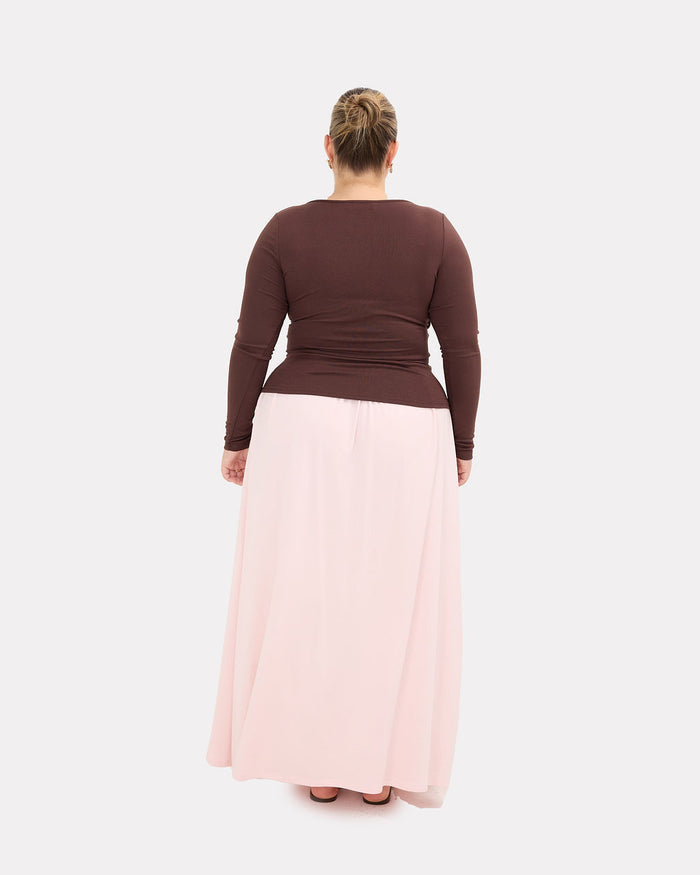 Dakota Top in Chocolate | Size Inclusive Maternity Wear | The Lullaby Club