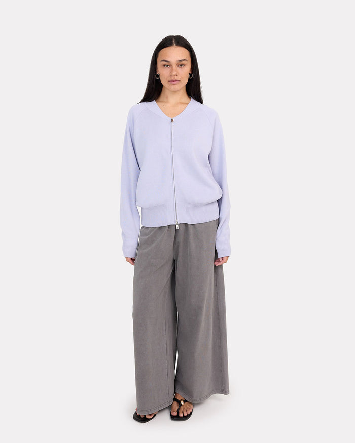 Darcy Bomber Jacket in Lilac - Pockets  The Lullaby Club