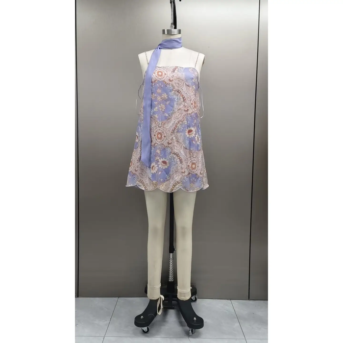 Daylight Scalloped Mini Dress