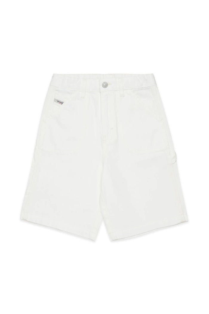 Denim shorts with utility pockets