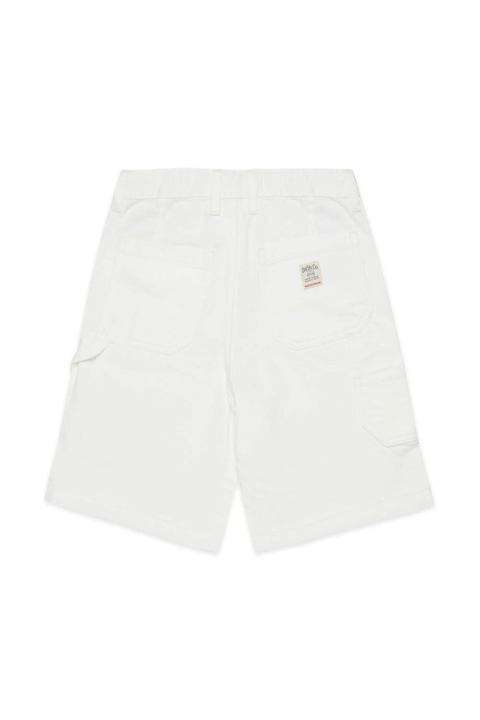 Denim shorts with utility pockets
