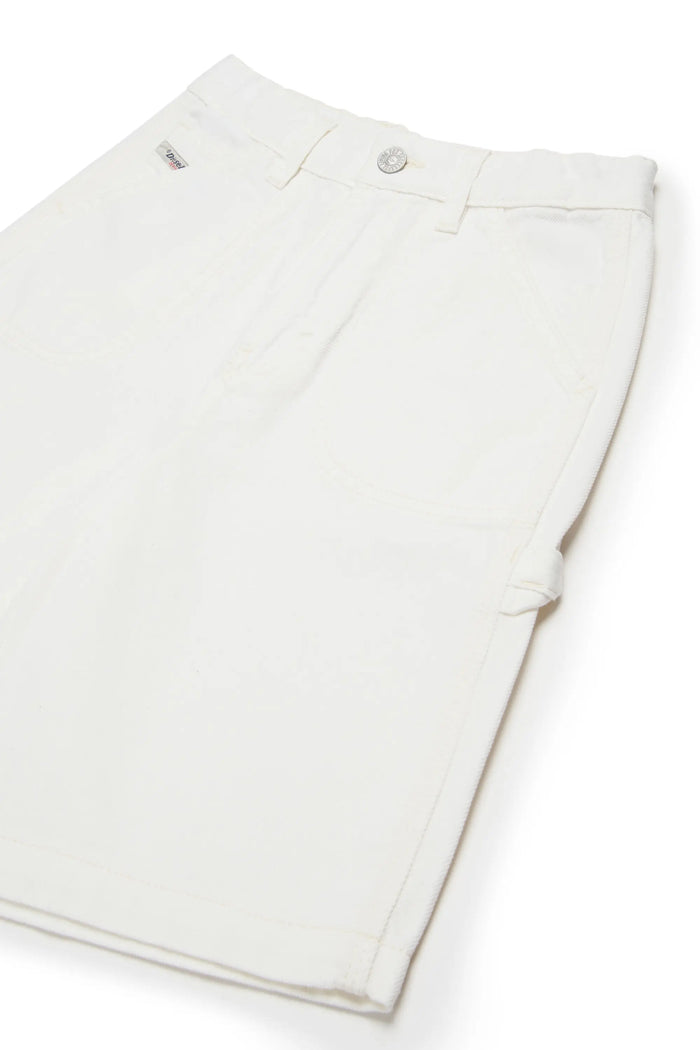 Denim shorts with utility pockets