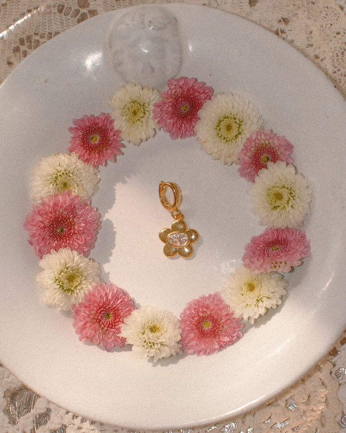 Diamond Flower Charm