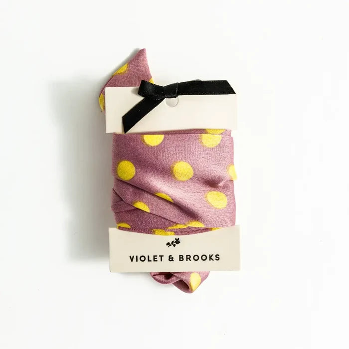 Dot Skinny Scarf - Greige Goods