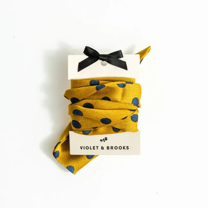 Dot Skinny Scarf - Greige Goods