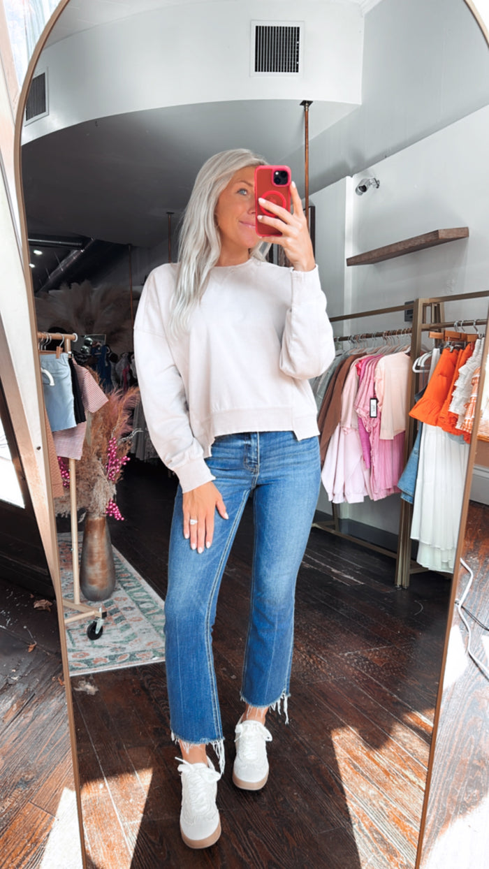 EASY TAUPE PULLOVER