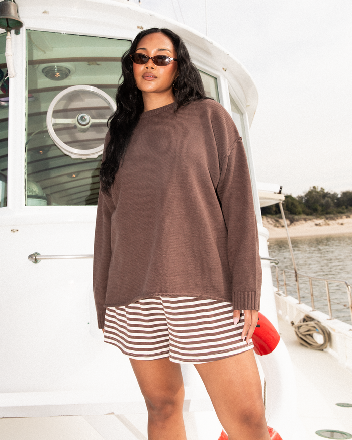 Ellie Knit Jumper | Chocolate