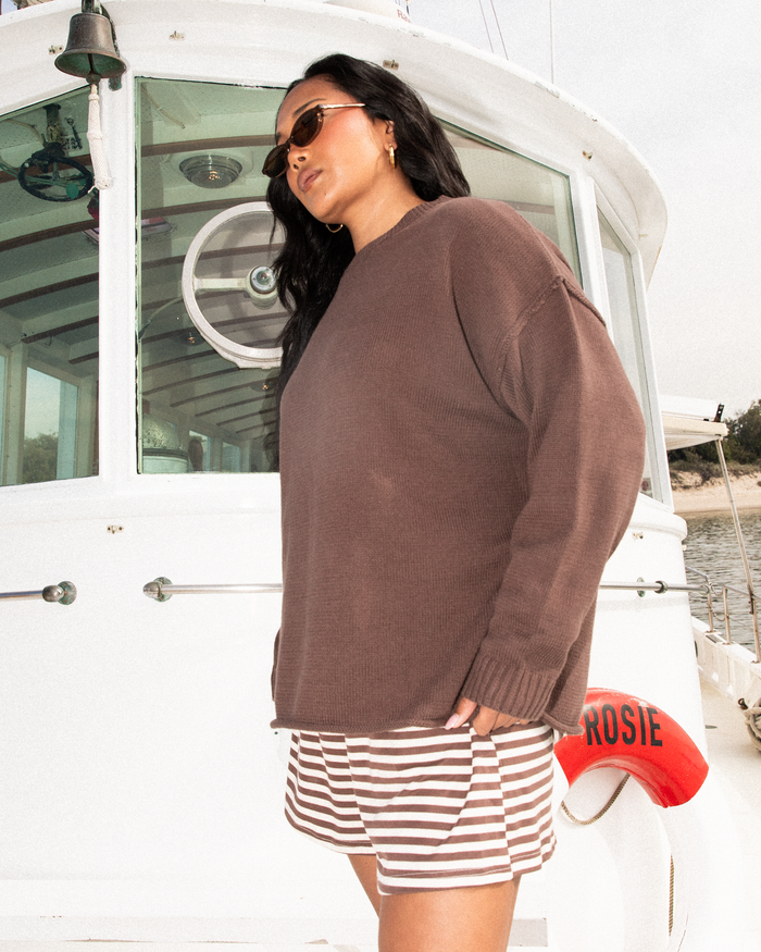 Ellie Knit Jumper | Chocolate