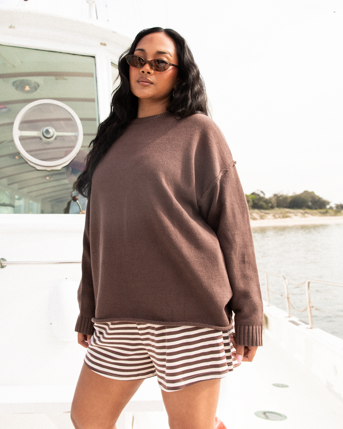 Ellie Knit Jumper | Chocolate