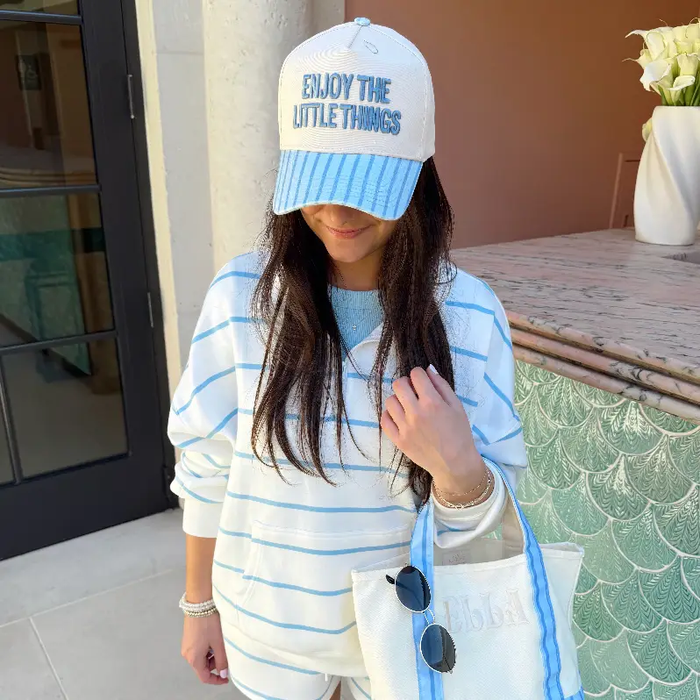 Enjoy the Little Things Hat - Greige Goods