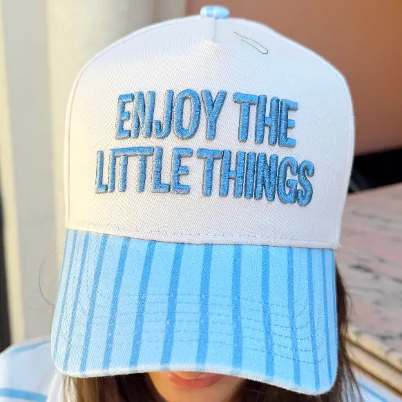 Enjoy the Little Things Hat - Greige Goods