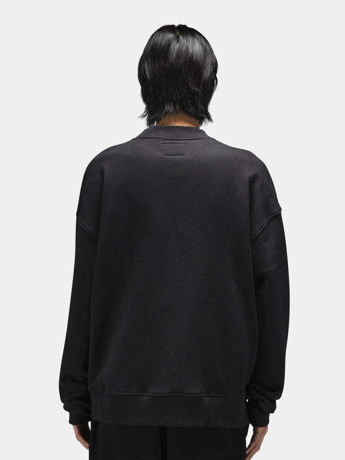 Alpha Industries Essential Cardigan in cotton-poly blend with loose fit.