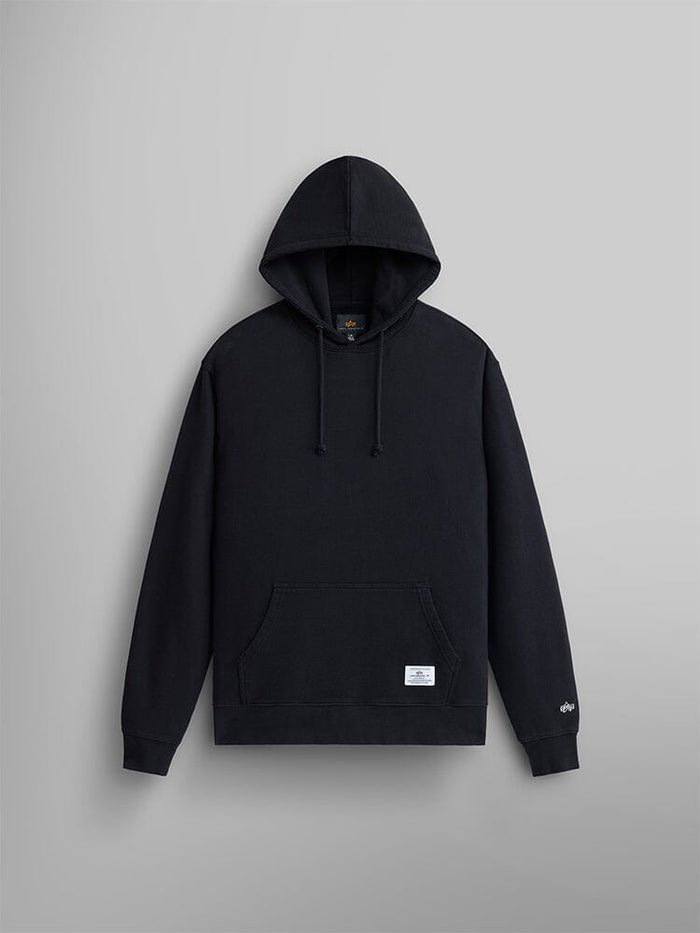 ESSENTIAL FRENCH TERRY HOODIE TOP Alpha Industries BLACK XS