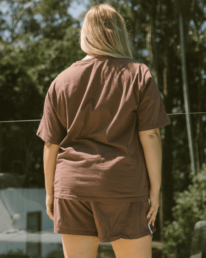 Essential Shorts | Brown/White