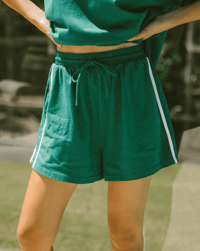 Essential Shorts | Emerald/White