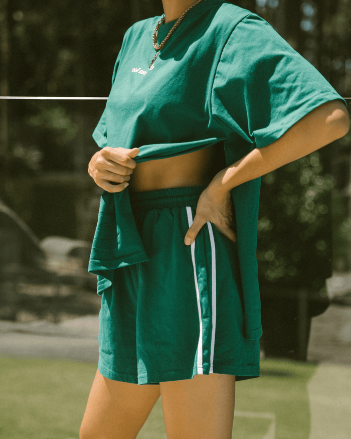 Essential Shorts | Emerald/White