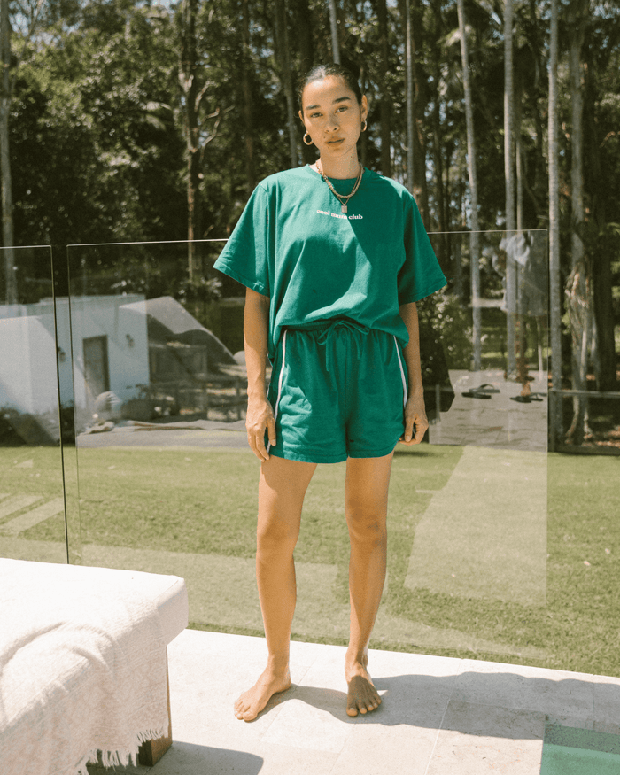 Essential Shorts | Emerald/White