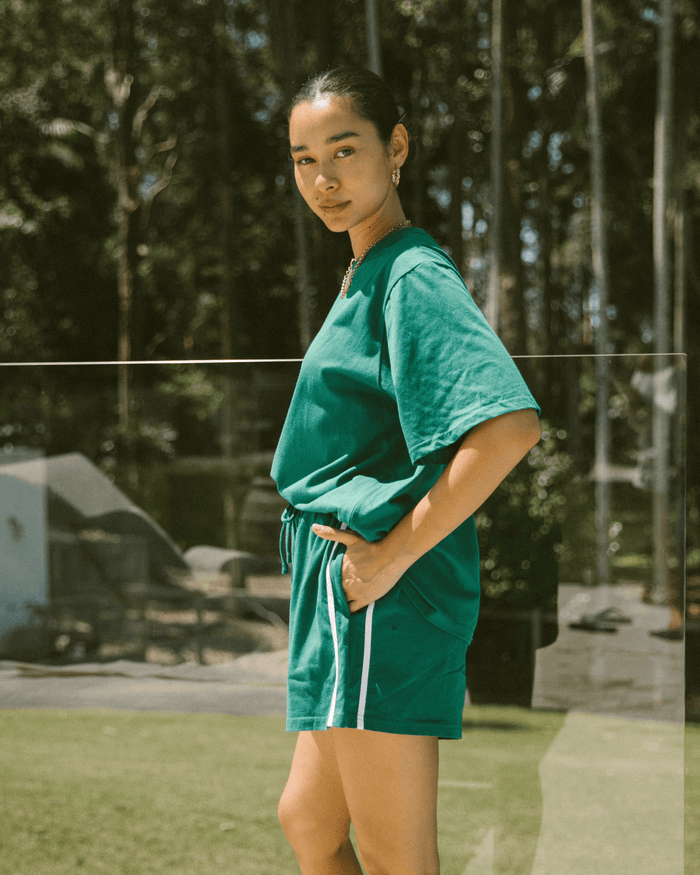 Essential Shorts | Emerald/White