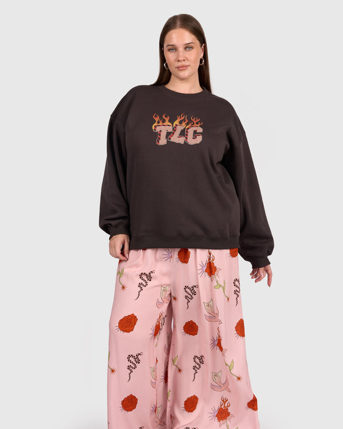Essentials Jumper in Wildfire - Size Inclusive AU 6-26 - The Lullaby Club
