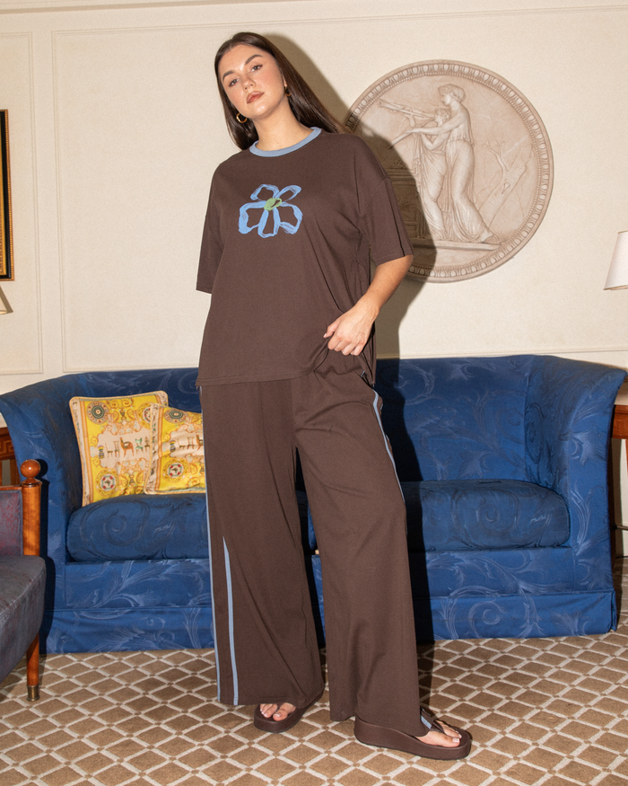 Essentials Pants | Chocolate/Blue