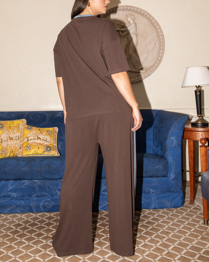 Essentials Pants | Chocolate/Blue