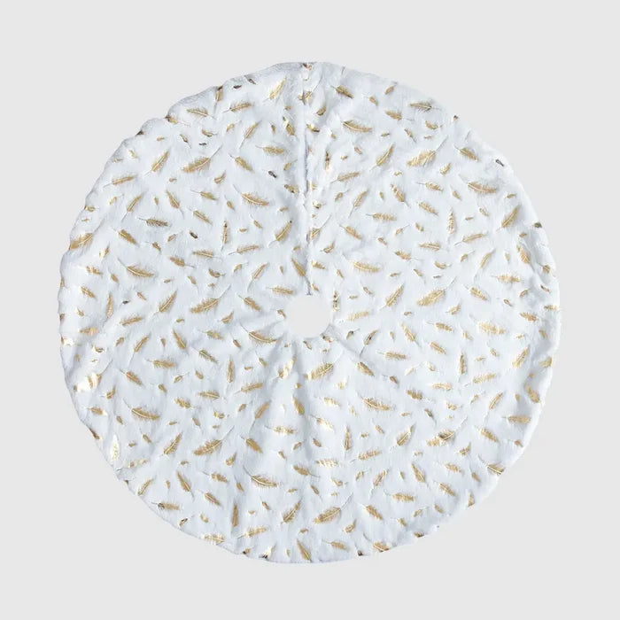 Feather Christmas Tree Skirt