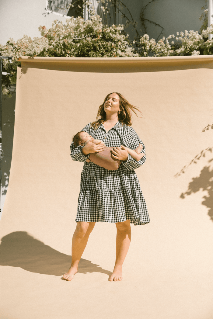 FINAL SALE | Avalon Smock Dress | Black Gingham